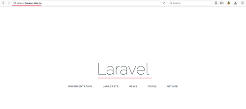 Laravel homepage