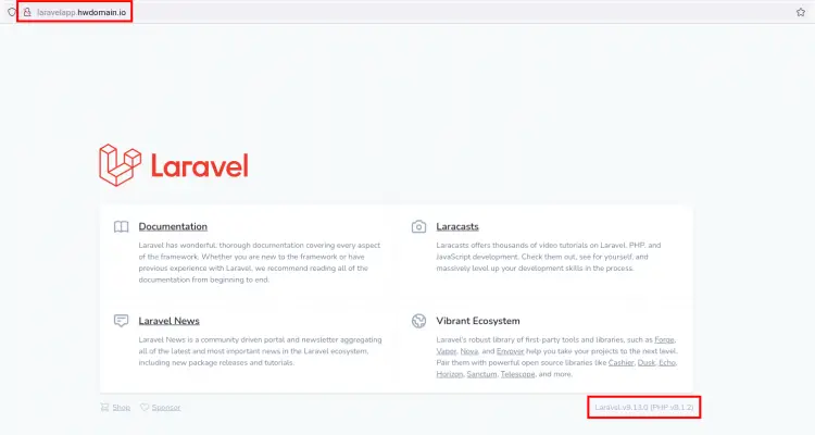 laravel index default