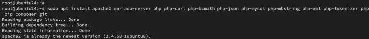 installing dependencies