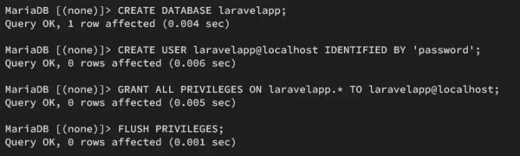 creating database