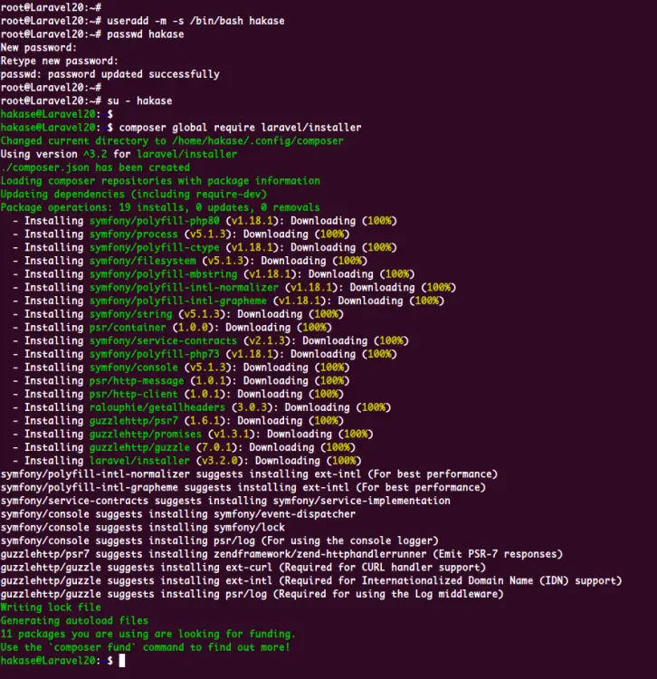 Install Laravel Installer
