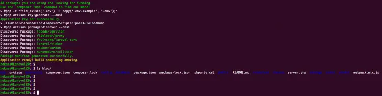 Create New Laravel Project with the Laravel Installer