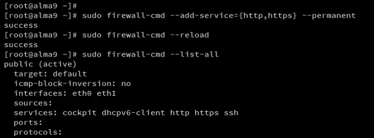 setup firewalld