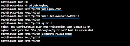 Restart Nginx and test the configuration