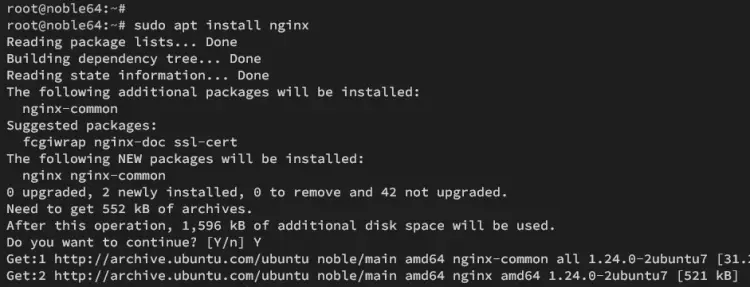 install nginx