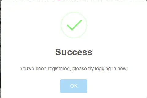 Login successful