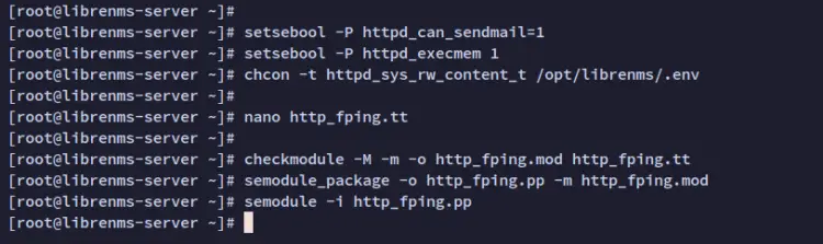 setup selinux