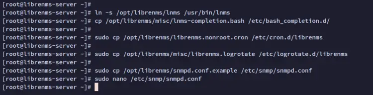 finishing librenms