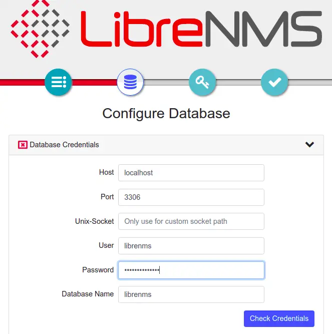 Configure database