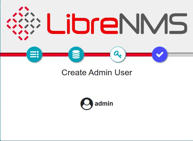 LibreNMS Admin user
