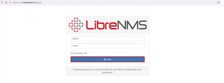 librenms login