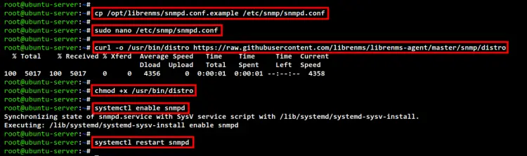 configure snmp service