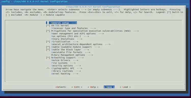 Make Kernel config