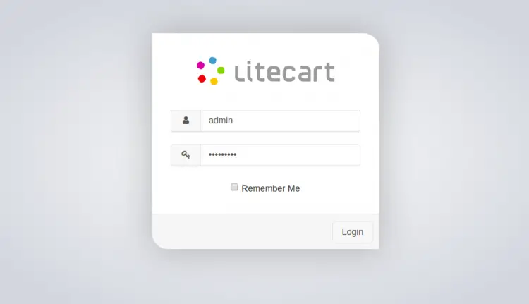 Litecart Login