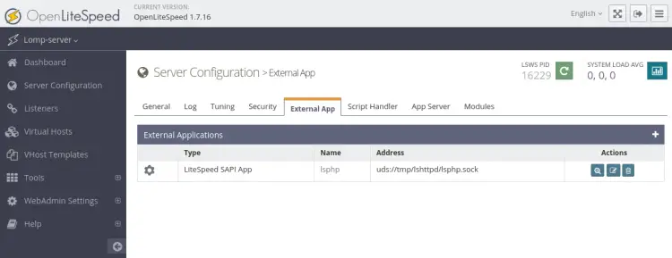 edit php configuration