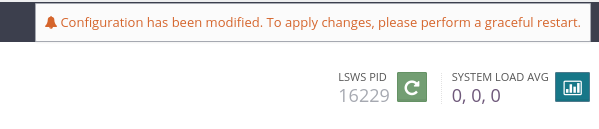 reload openlitespeed