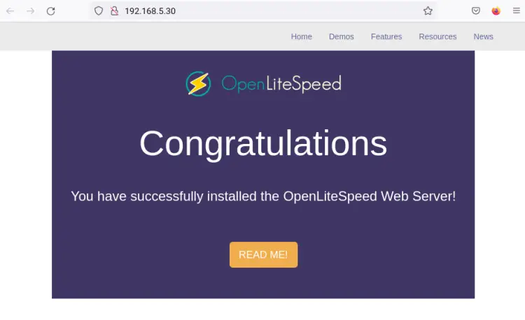 openlitespeed run port 80