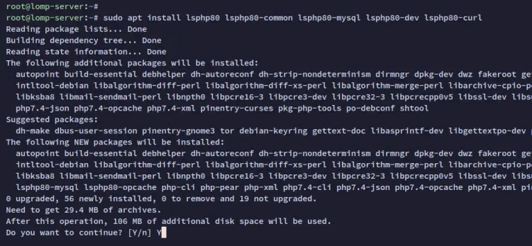 install php