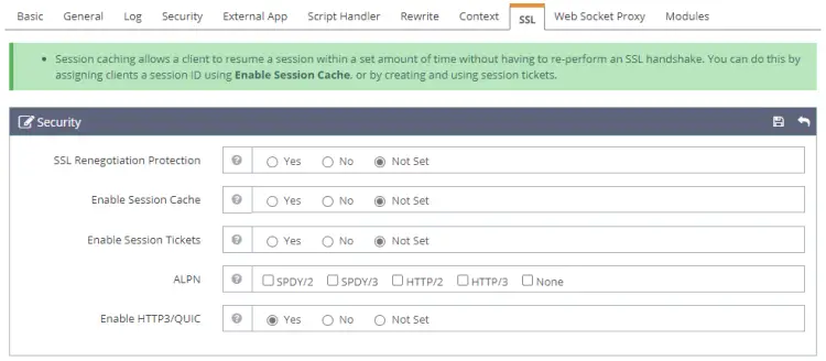 OpenLiteSpeed HTTP3/QUIC Protocol