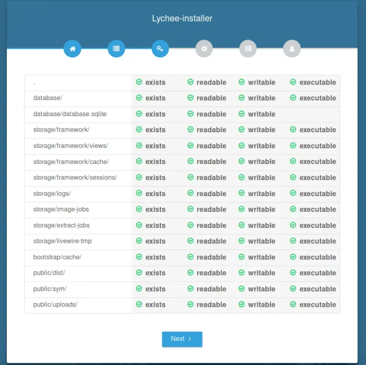 writable directories