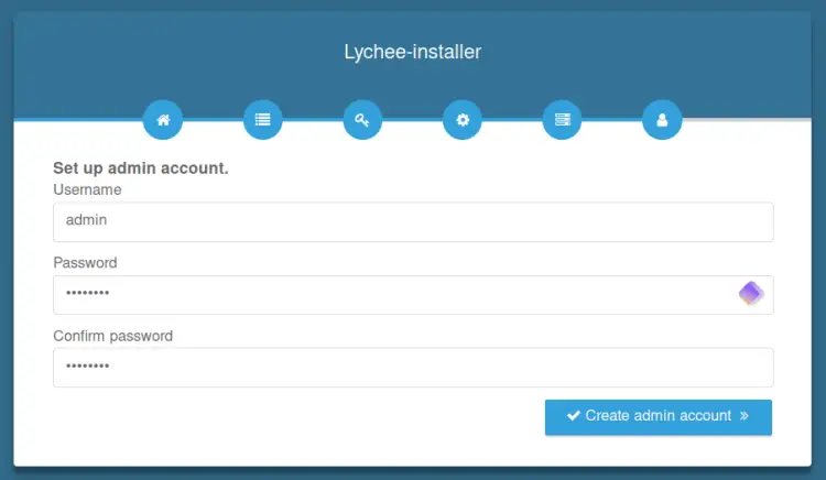 create admin login