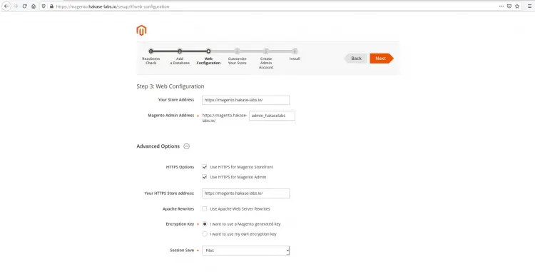 Setup HTTPS Magento