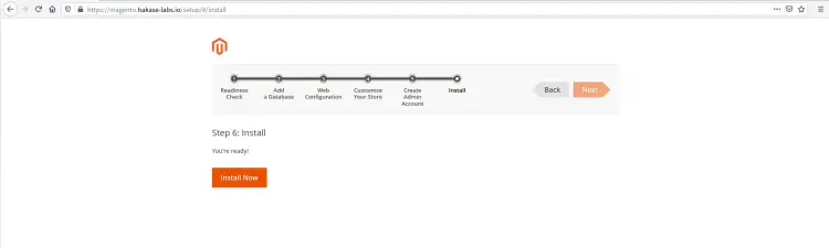 Install Magento