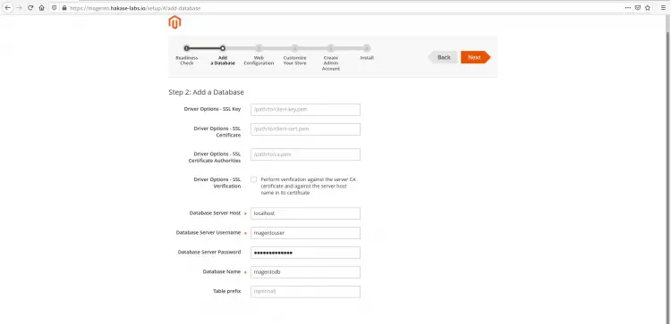Setup Database
