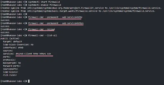 Install and Configure Firewalld