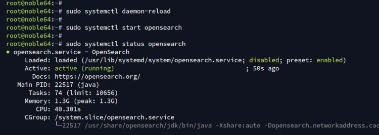 check opensearch servicer