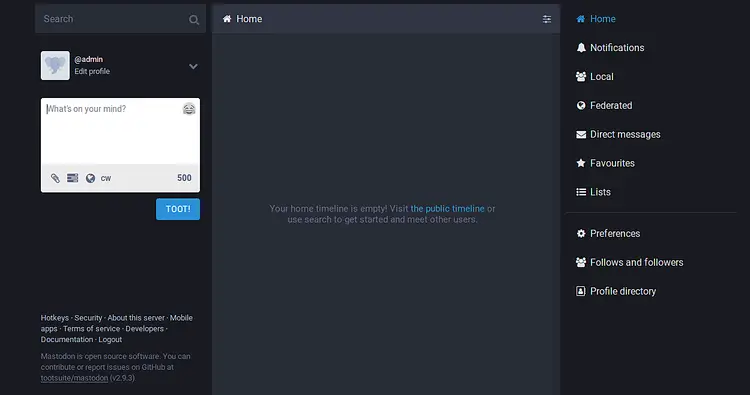 Mastodon Dashboard