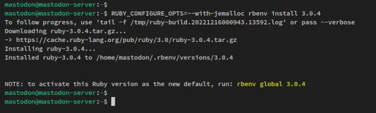 install ruby