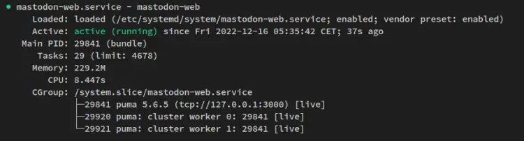 mastodon-web service