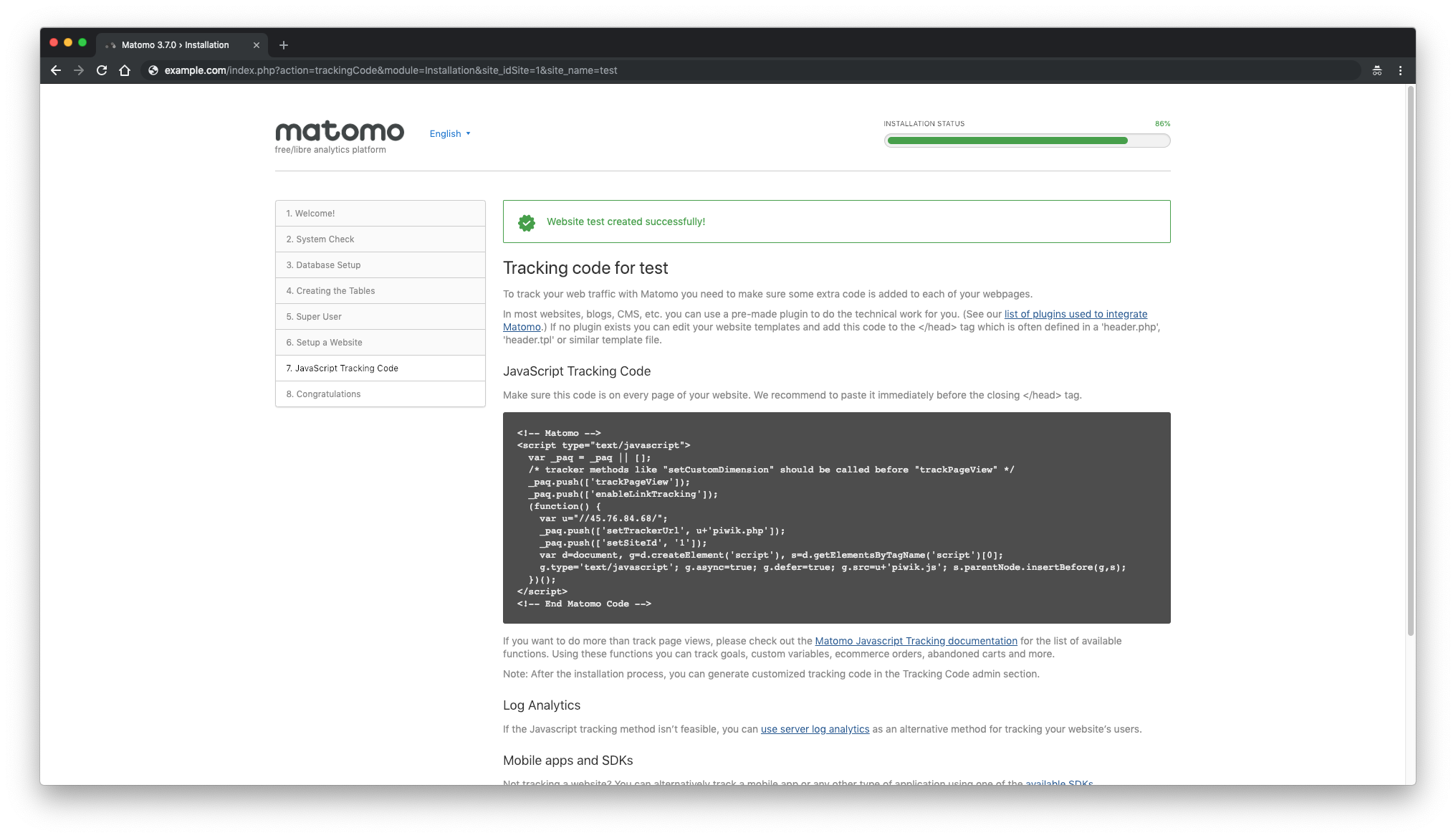 How to Install Matomo  Analytics on CentOS 7