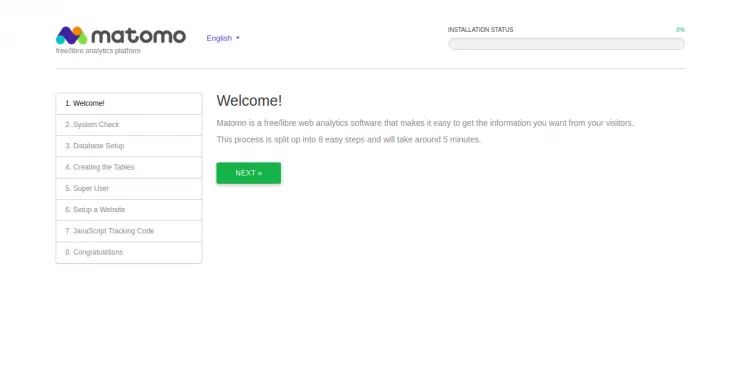 Matomo Analytics installer