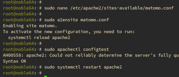 setup apache