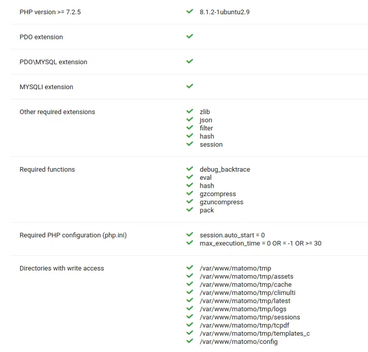 setup database
