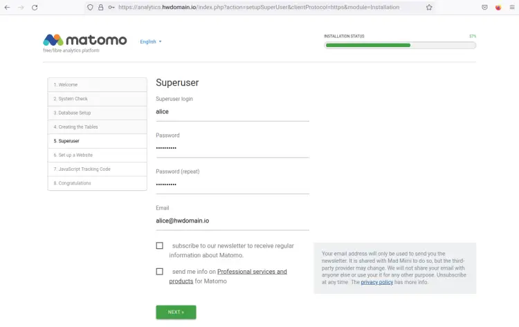 create admin
