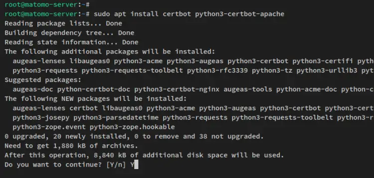 install certbot