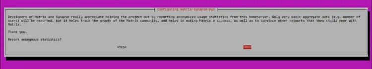 No Anonymous Data Send