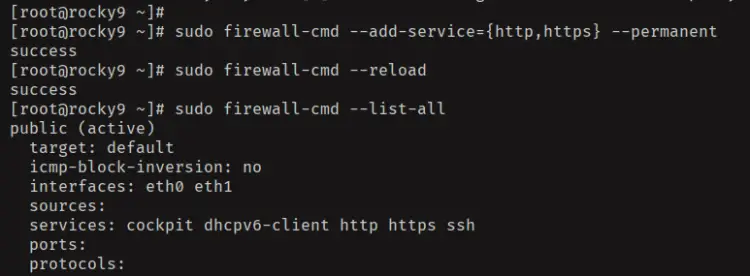 setup firewalld