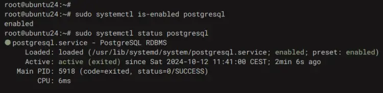 check postgresql
