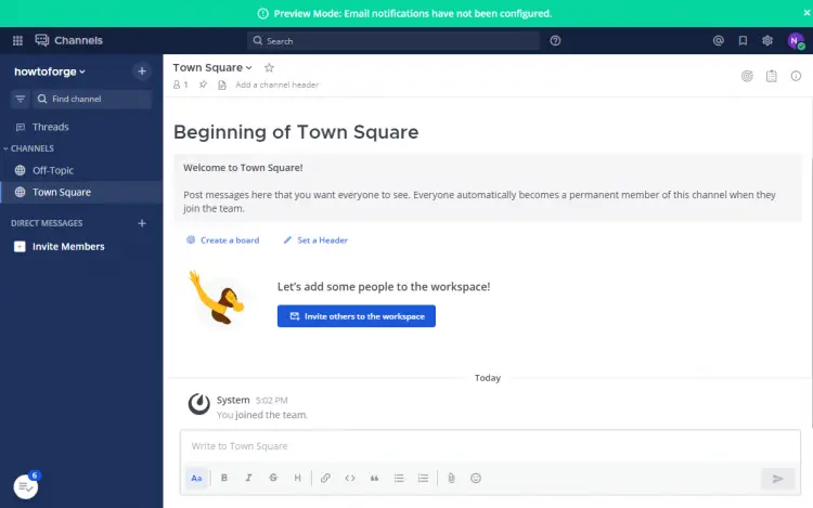 Mattermost Dashboard