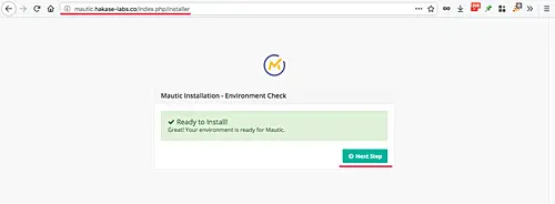 Mautic web installer