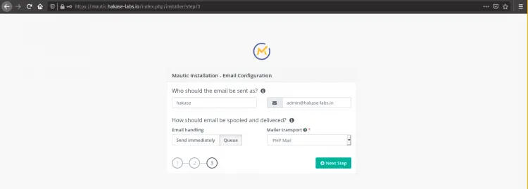 Mautic Setup Email Marketing Provider
