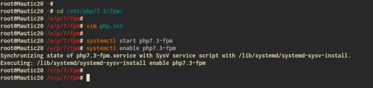 Start PHP-FPM Service