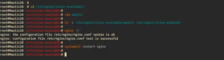 Setup Nginx Server Blocks for Mautic