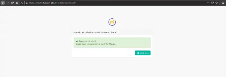 Mautic Check Environment for the Installation