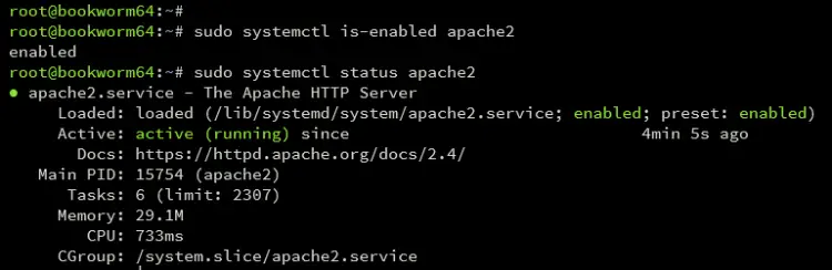 verify apache2