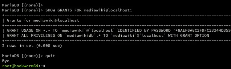 check user privileges